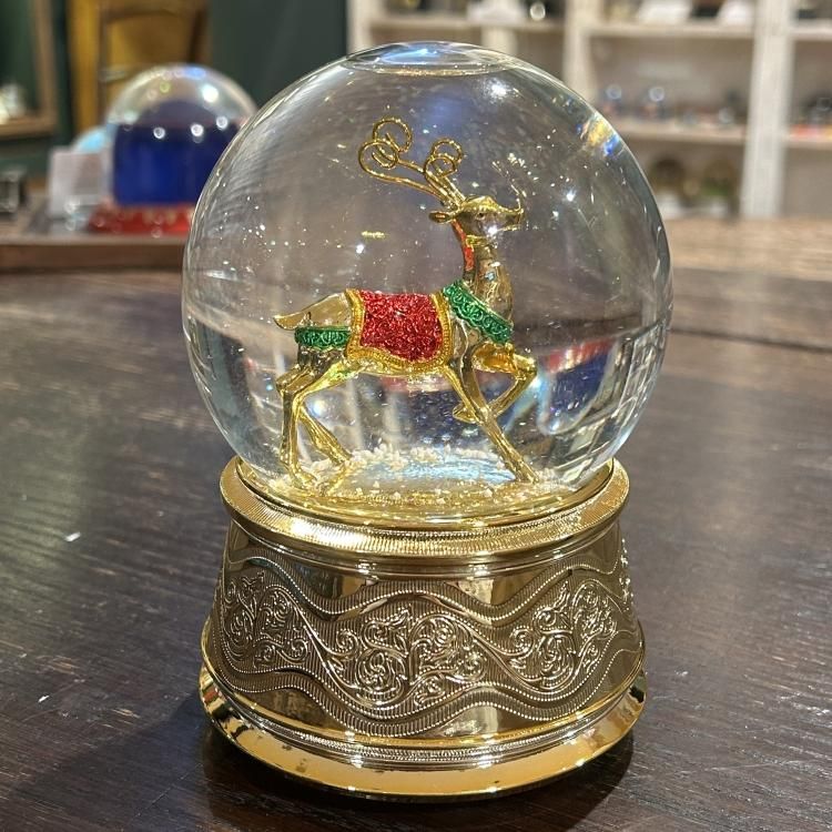 gold reindeer - スノードーム美術館 ONLINE SHOP