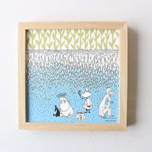 ムーミン×鈴木マサル ポスター（ニョロニョロの種）20×20cm / フレーム