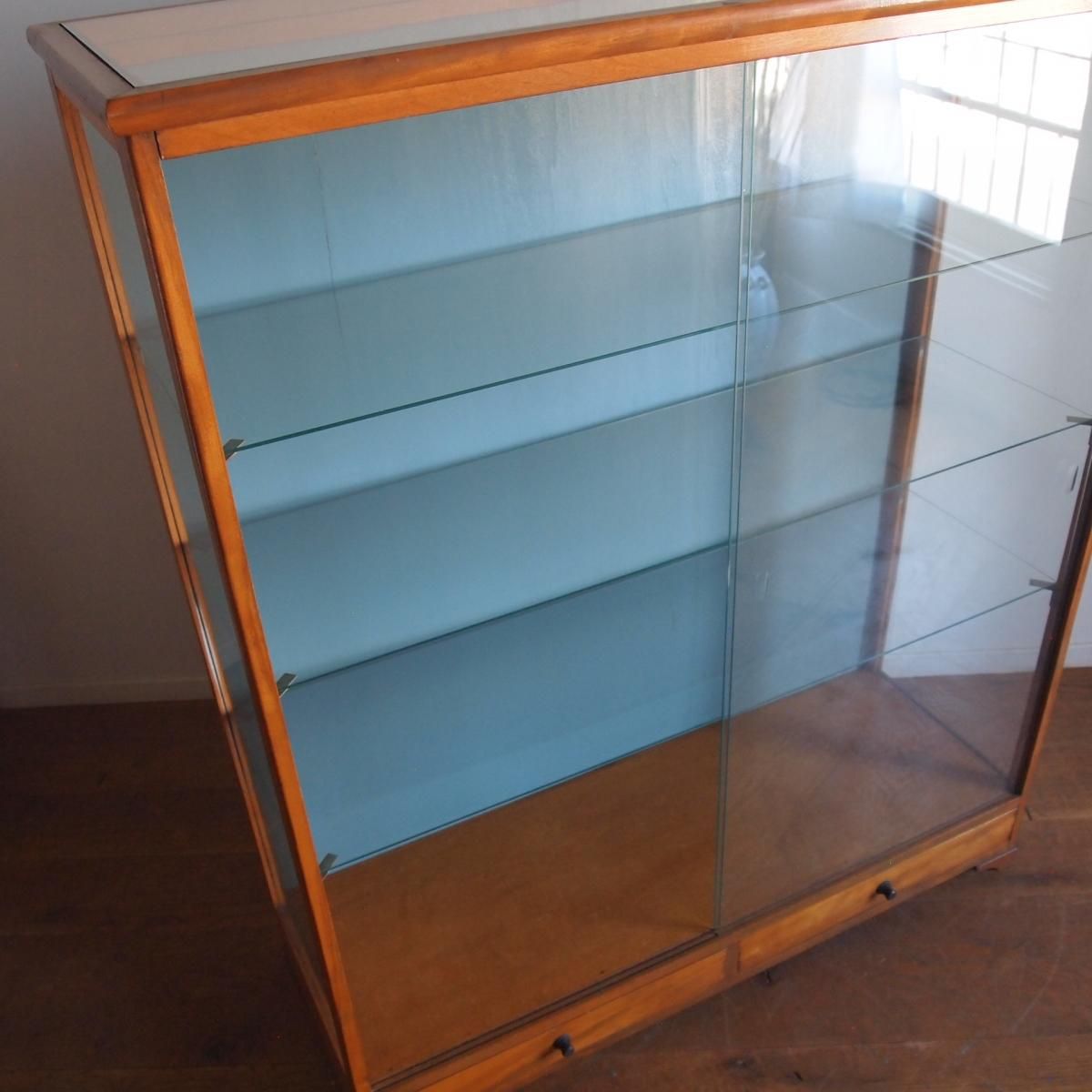 ガラスキャビネット/ガラスケース - 古家具・古道具 アンティーク家具