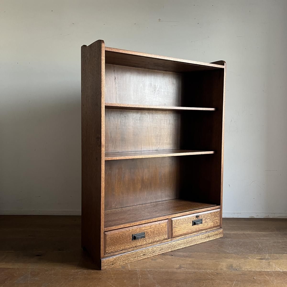 木製本棚 古家具 アンティーク 食器棚 アンティーク 食器棚 チーク無垢