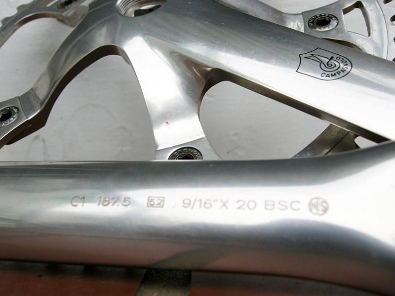 カンパニョーロ ピスタ クランク njs刻印あり 165mm 右のみ