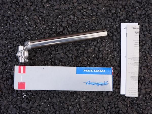カンパ レコード チタンシートポスト 箱付 未使用品 - 25LAS BICYCLE WORKS