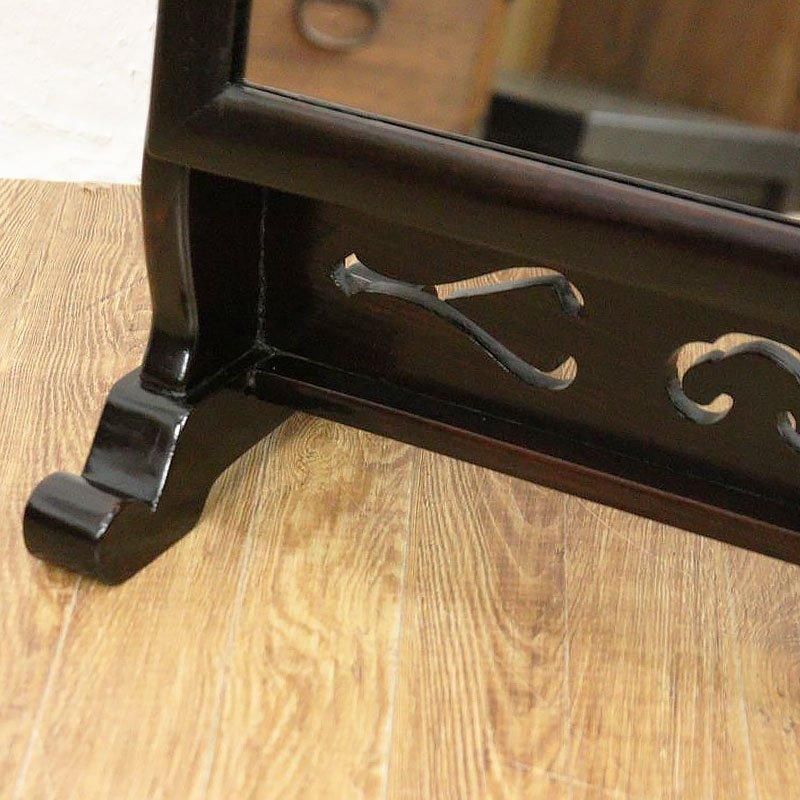 黒檀 鏡台 ミラー 和の道具 日本の道具 大正ロマン 昭和レトロ