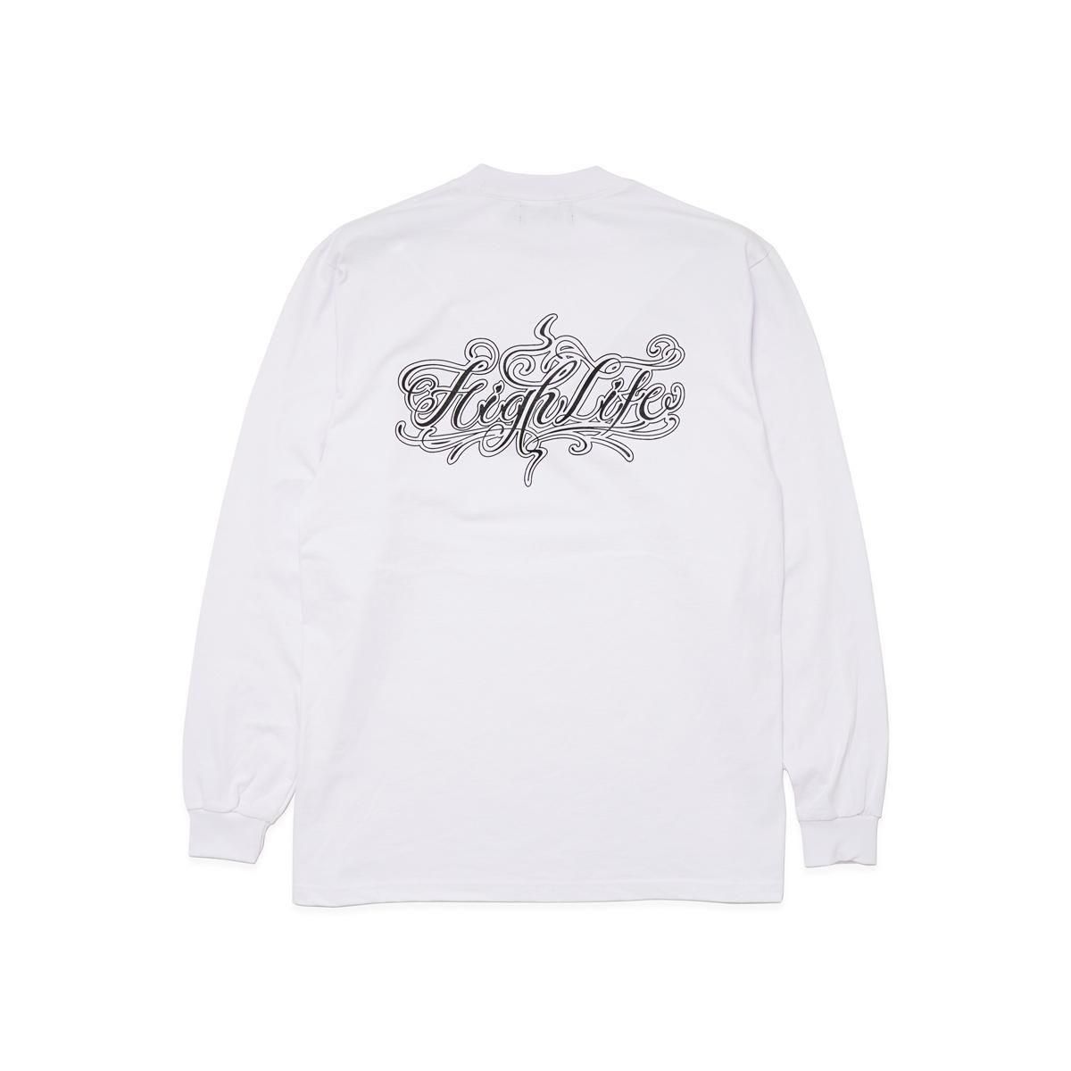 HighLife / Script L/S Tee - White - - HighLife Online Store | ハイ