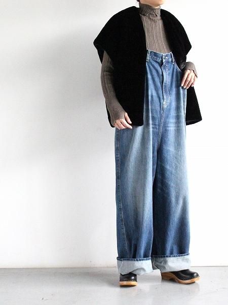 RHODOLIRION (ロドリリオン) 5Pockets Suspender Pant - Denim