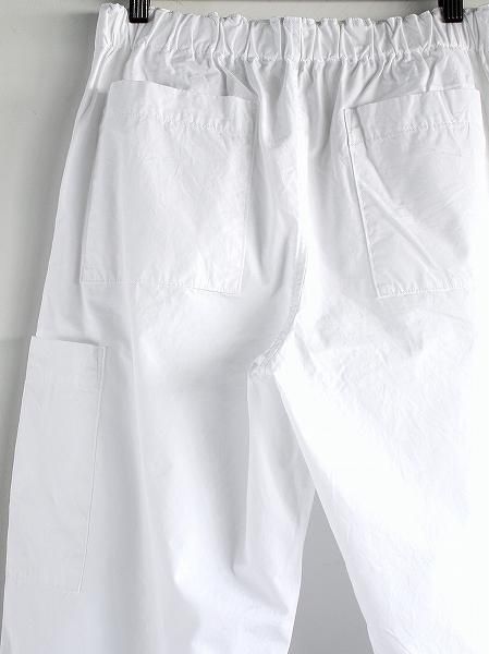 eleven 2nd カーゴパンツ (Fine Cotton Poplin Cargo Pants / White)