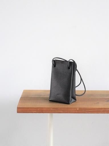 Aeta SHOULDER TOTE XS / BLACK (PG19) (PEBBLE GRAIN COLLECTION) - ALPOA