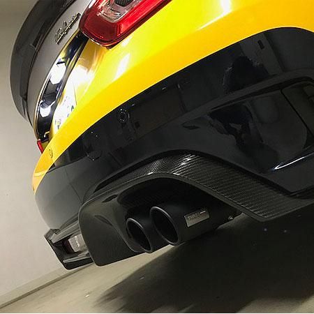 THREEHUNDRED マフラーテールフィニッシャー ブラックテール ABARTH