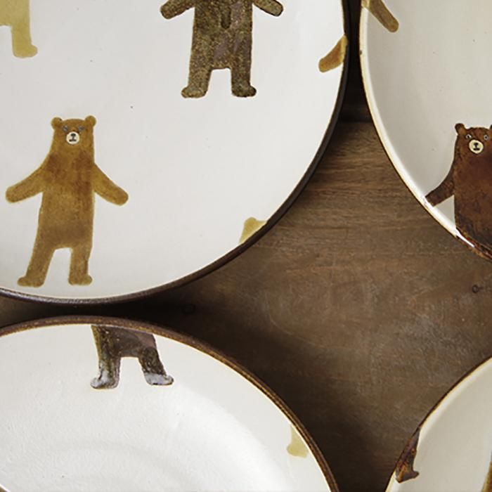 ぼくたちクマ大皿(A)[お一人様2点まで] - Craft・Gift ヤッチとムーン