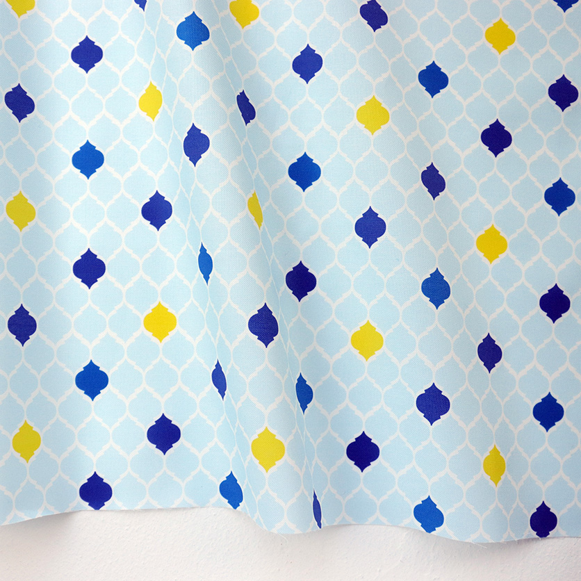 モロッカンタイル（ブルー） - 生地と型紙の通販サイト：nunocoto fabric