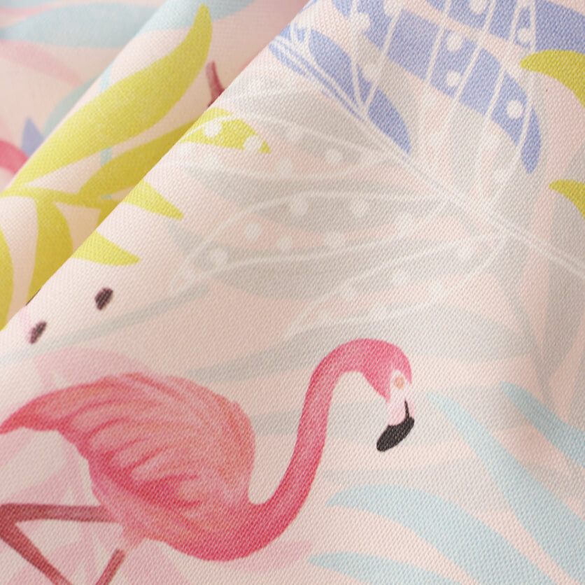 Happy Flamingo Time（パステル）フラミンゴ柄- 布・生地の通販サイト