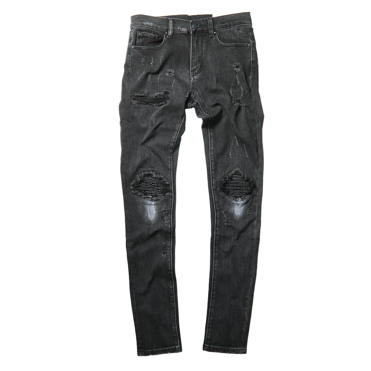 mnml] X162 Stretch Denim Black (28～38インチ) - DOPE TOKYO ドープ
