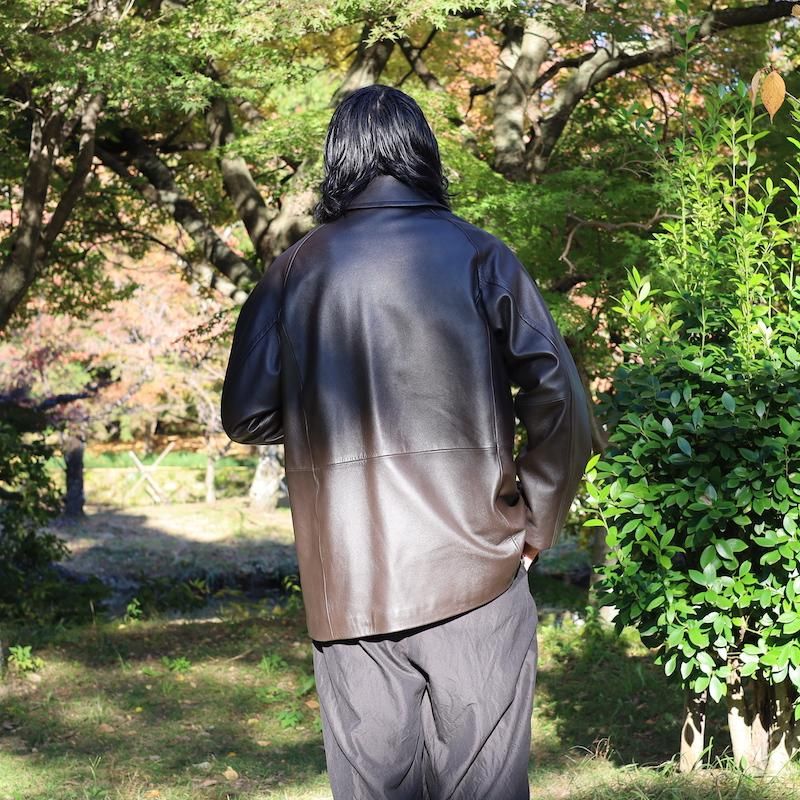 MAATEE&SONS】LEATHER HALF COAT / 裏カシミア - HUUKU