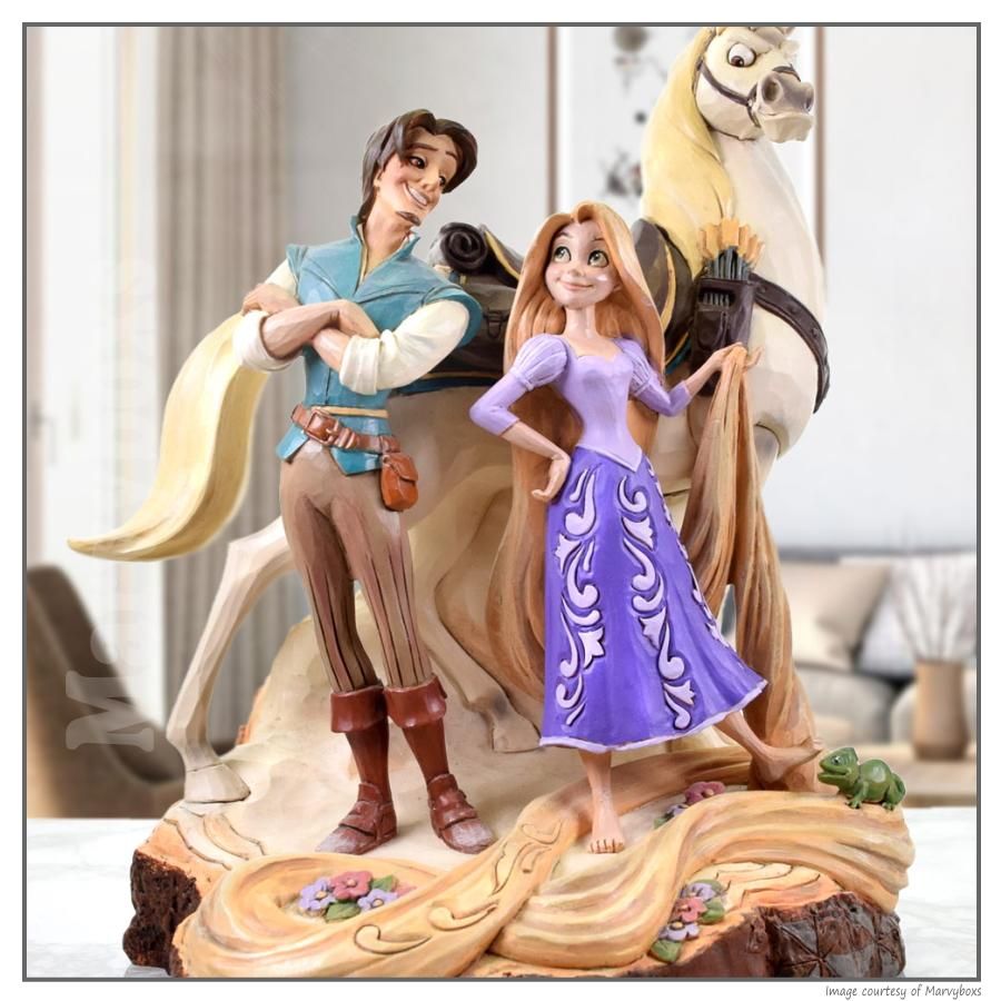 JIM SHORE】ディズニートラディション：Tangled Carved by Heart 4059736