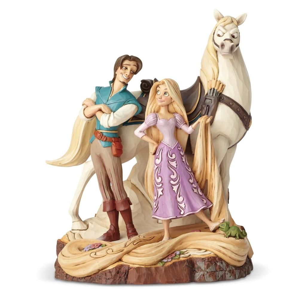 JIM SHORE】ディズニートラディション：Tangled Carved by Heart 4059736