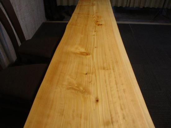 986□ 檜 ヒノキ 長さ250cm 豪華 テーブル 板 ローテーブル ダイニング
