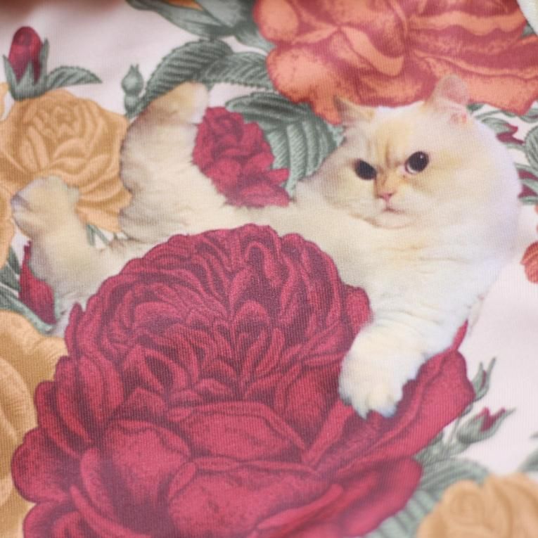Peony cats】Sleeve design - Balletwear brand unoa