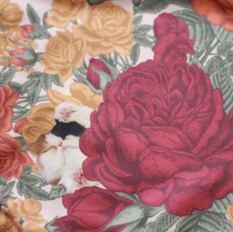 Peony cats】Pique design - Balletwear brand unoa