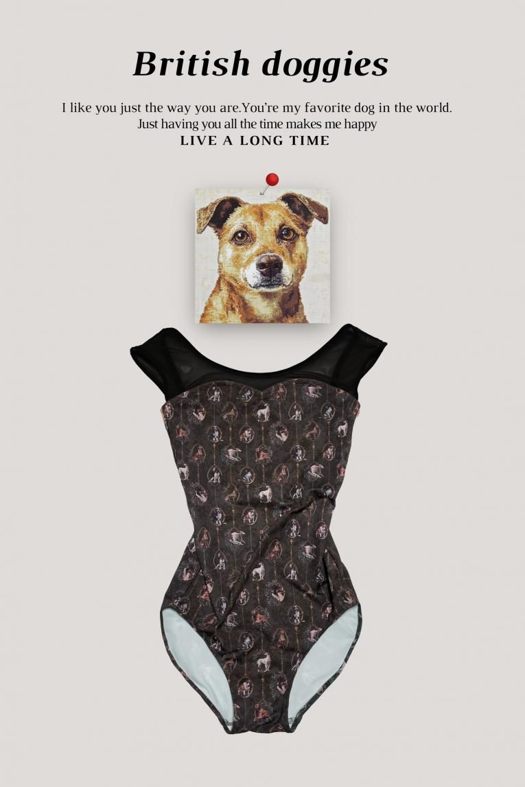British doggies】No sleeve design - Balletwear brand unoa