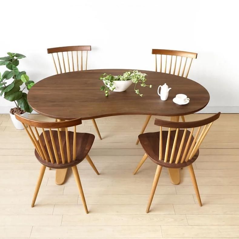 飛騨産業/侭 ダイニングテーブル ウォールナット材 ホワイトオーク材