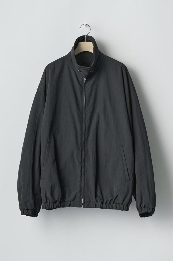 RECYCLED NYLON OVERSIZED ZIP JACKET(BLACK) - H-L