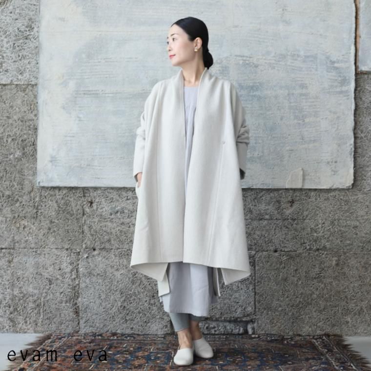 evam eva(エヴァム エヴァ) 【2022aw新作】ウール サルエルパンツ