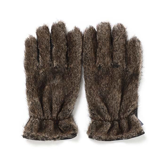 CHALLENGER/BOA GLOVE | 手の甲部分はボア。手の平部分は羊革を使用