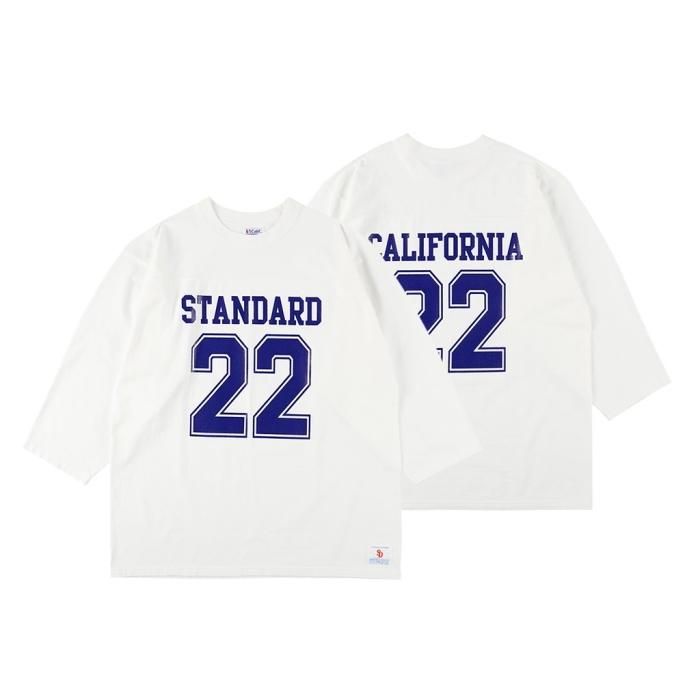 STANDARD CALIFORNIA Heavyweight Football Logo T 白 スタンダード