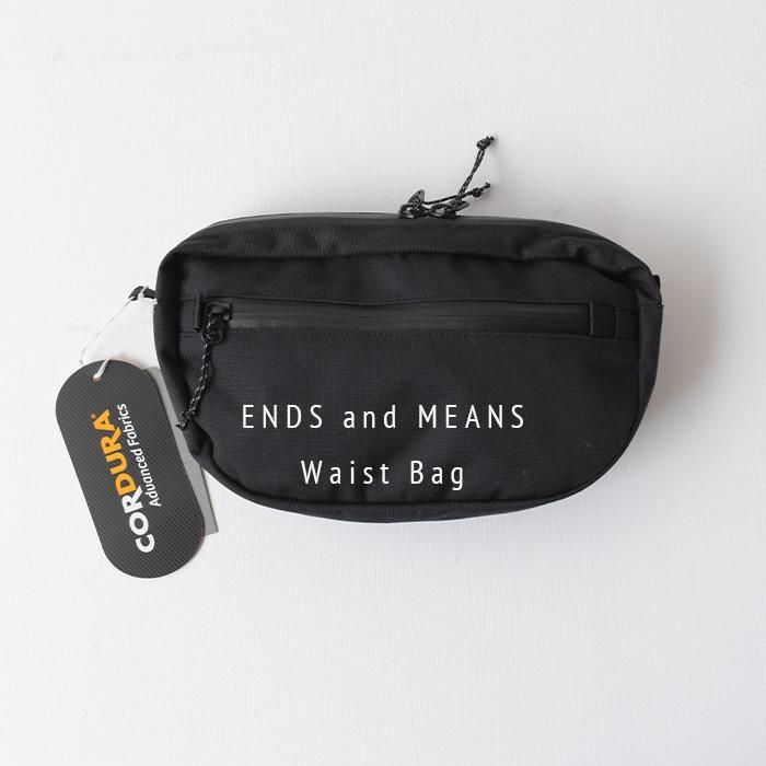 ENDS and MEANS】 Waist Bag - Black -