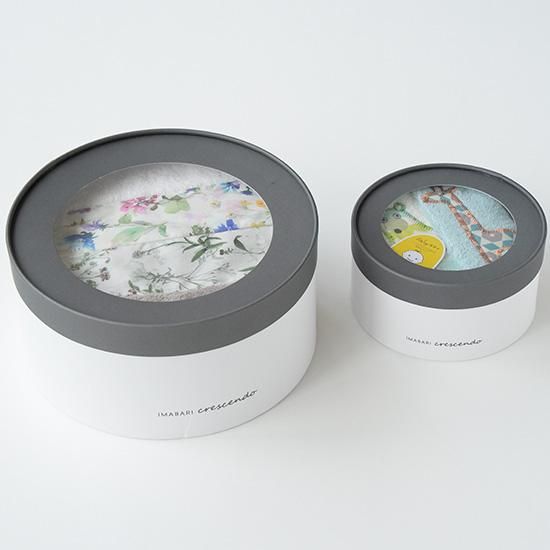 今治タオル クレシェンド｜円柱箱 ギフトボックス