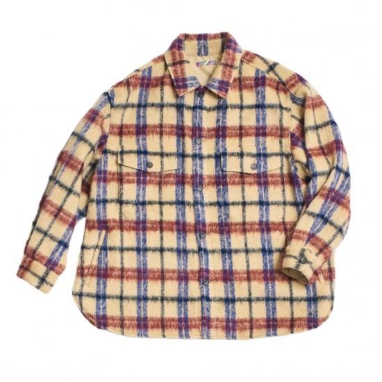SALE 40%OFF【is-ness/イズネス】NU CPO SHIRT JACKET(BEIGE x BLUE x