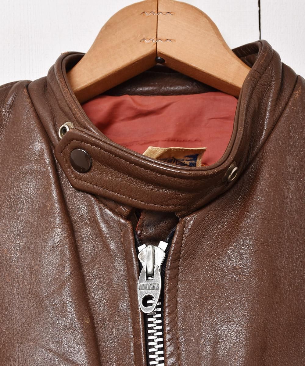 60's～70's カナダ製 BRITISH CYCLE LEATHERS レザー シングル