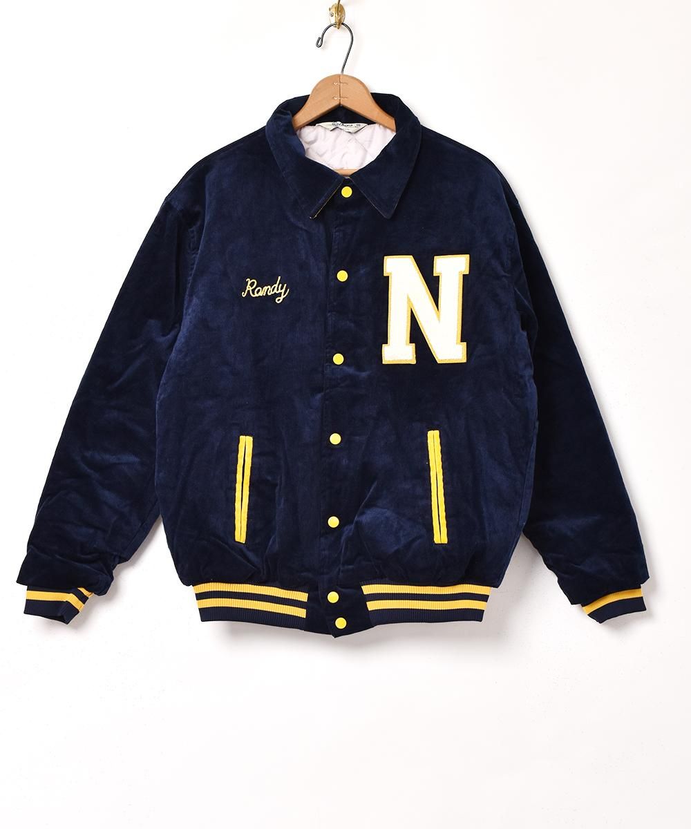 3色展開】「Backers」コーデュロイ スタジアムジャケット ネイビー