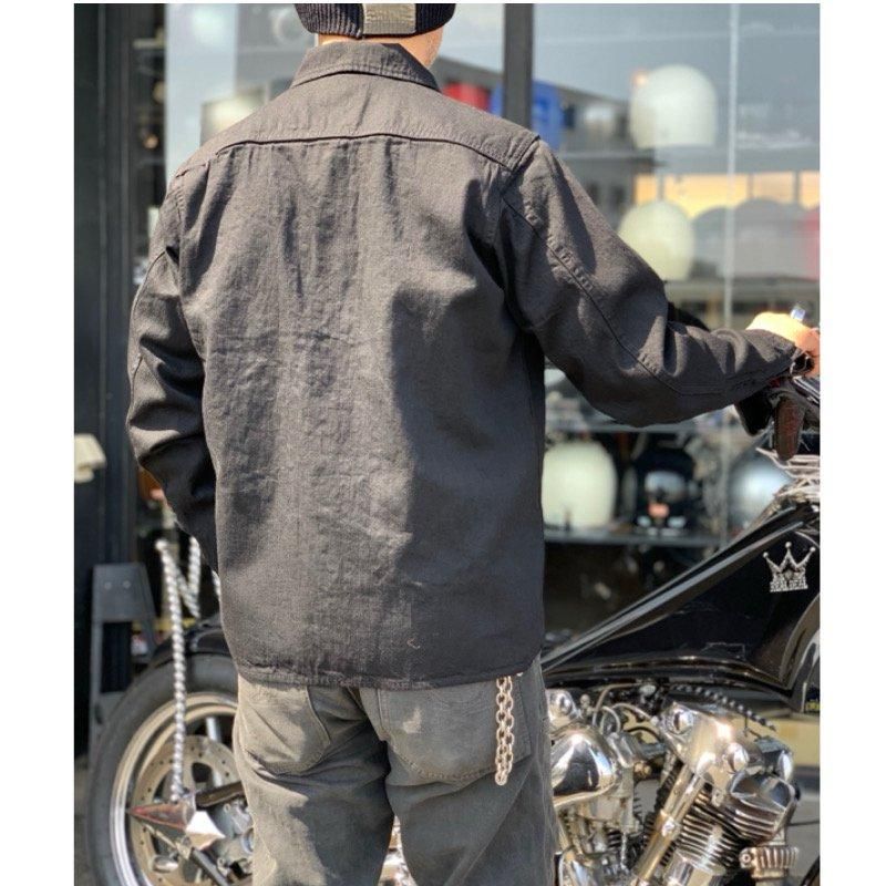 Langlitz Leathers /ラングリッツレザーズ】 Black Denim Long Sleeve