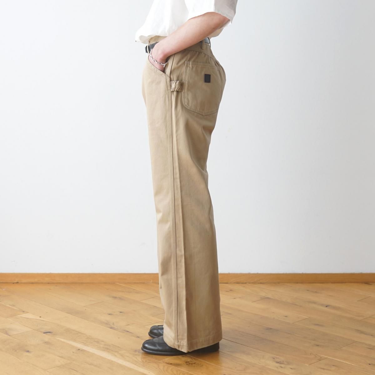 refomed / リフォメッド】 NEXT MAN SATIN PANTS - BEIGE / PARK