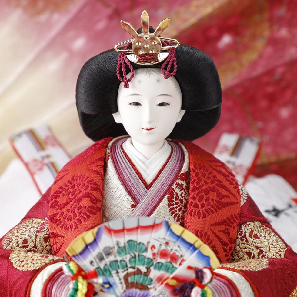 御殿飾り豊寿殿と雛人形、小物のセット 御殿飾り豊寿殿と雛人形、小物