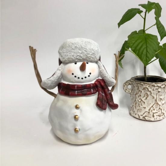 ノエルスノーマン02 クリスマス クリスマスオブジェ 雪だるま