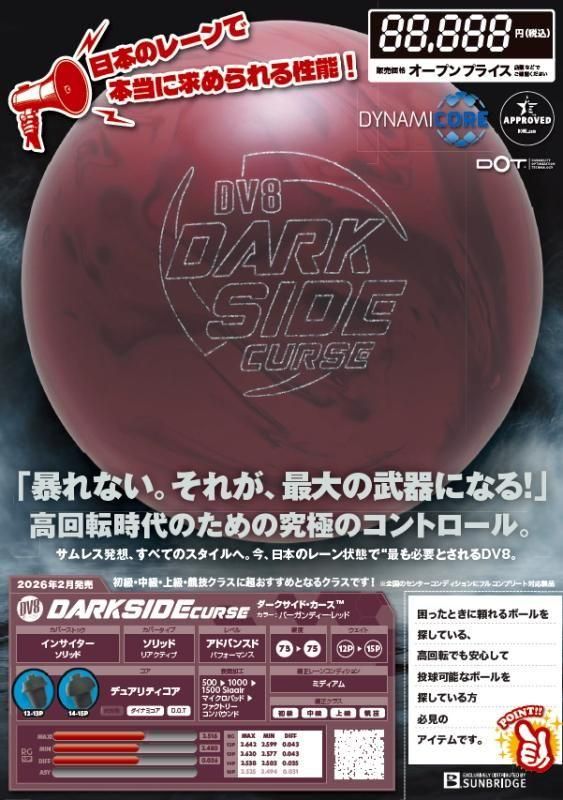 暴れない。それが、最大の武器になる！】DV8 ダークサイド カース