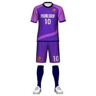サッカー昇華ユニフォーム3点セット Purple - スポーツソックス