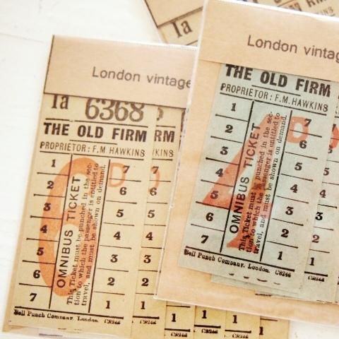 イギリスバスチケット 可愛い裏広告100枚以上✖️ 4 イギリス ロンドン