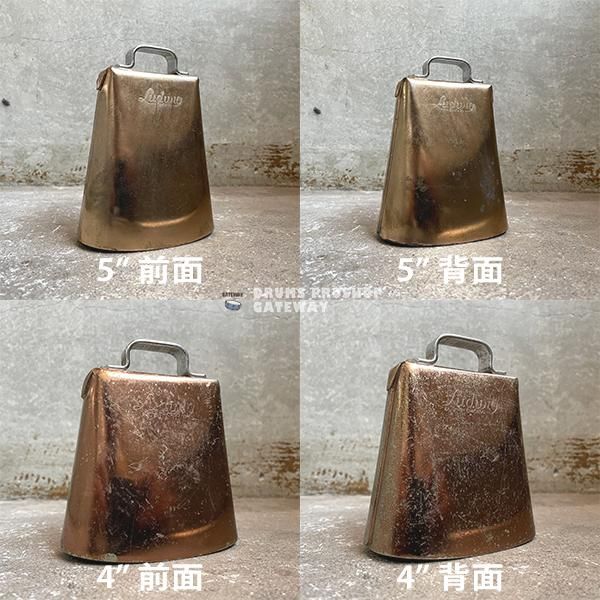 GATEWAY特選ビンテージ】LUDWIG / 60-70's GOLDEN TONE COWBELL SET 4