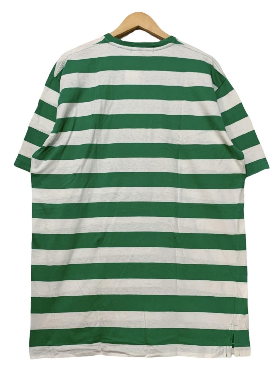 USA製 90s Polo Ralph Lauren Border S/S Tee 緑白 XL ポロラルフ