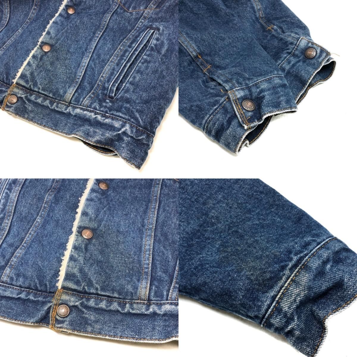 USA製 80s Levi's 70608-0216 Boa Lined Denim Jacket 青 38R Levis