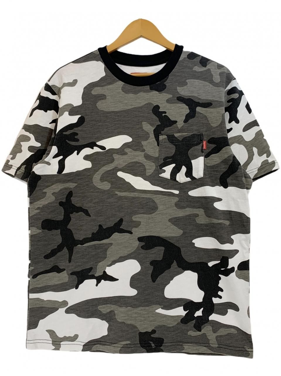 18AW SUPREME S/S Pocket Tee 迷彩 M シュプリーム 半袖 ポケット付き