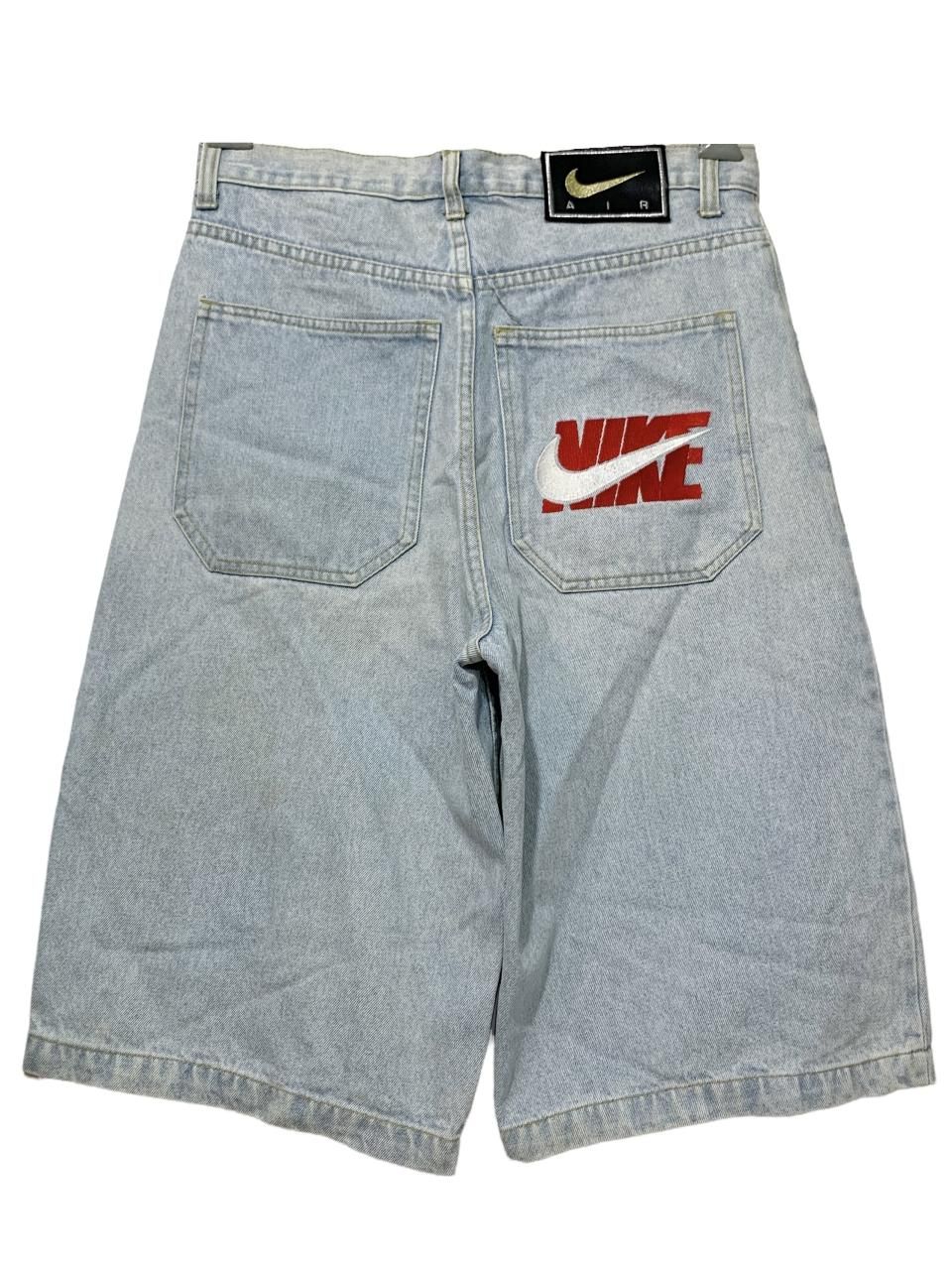 Bootleg 90s NIKE Denim Shorts 薄青 W31 ブートレグ ナイキ デニム