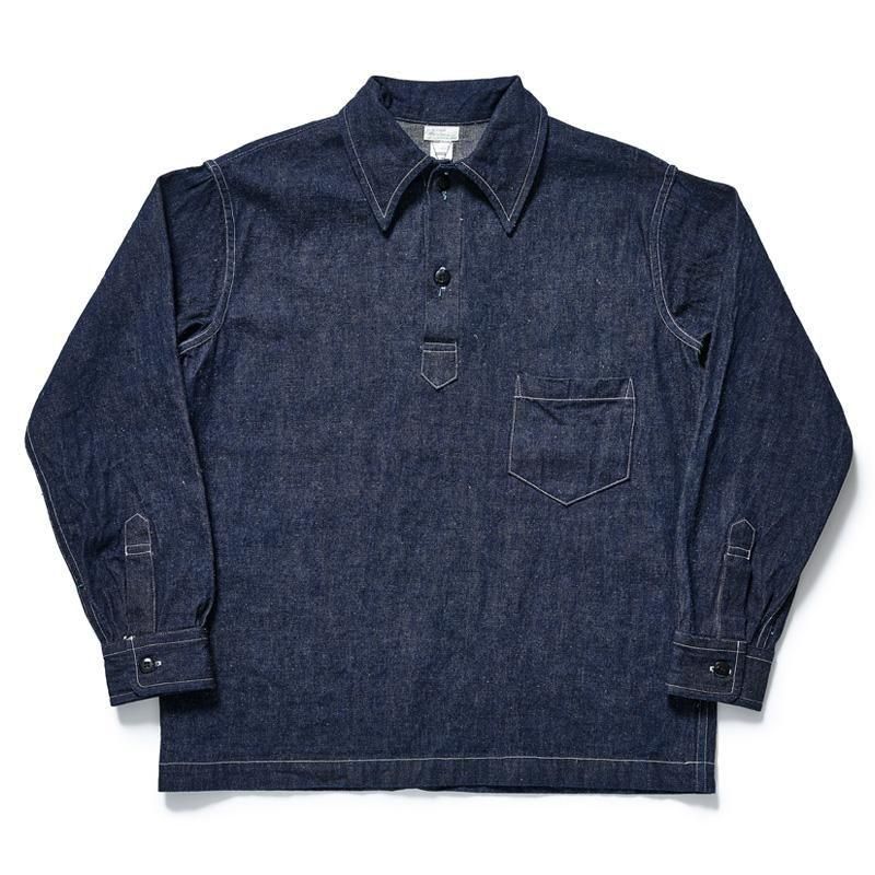 WAREHOUSE & CO. / Lot 3063 1930'S WPA ONE POCKET PULLOVER INDIGO