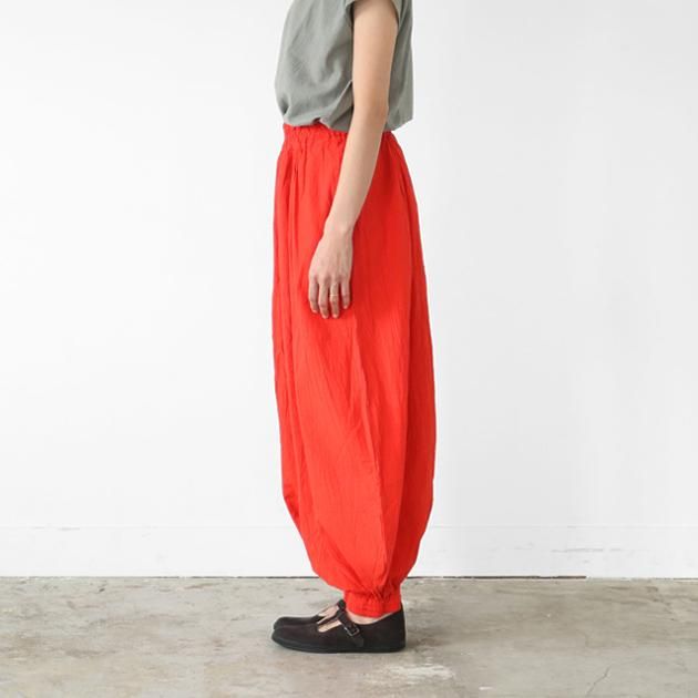 ヂェン先生の日常着｜バルーンパンツ レッド - ファッション - パンツ