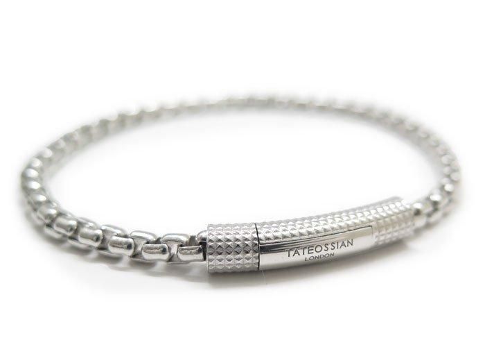 TATEOSSIAN タテオシアン PURE SILVER GIZA CLICK BOX 4MM RHODIUM