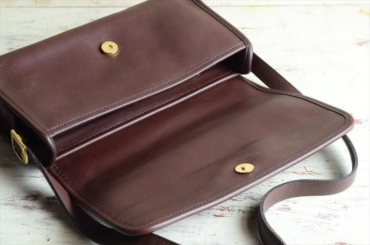 オールドCOACH ショルダーバッグ 本革 ブラウン メンズ