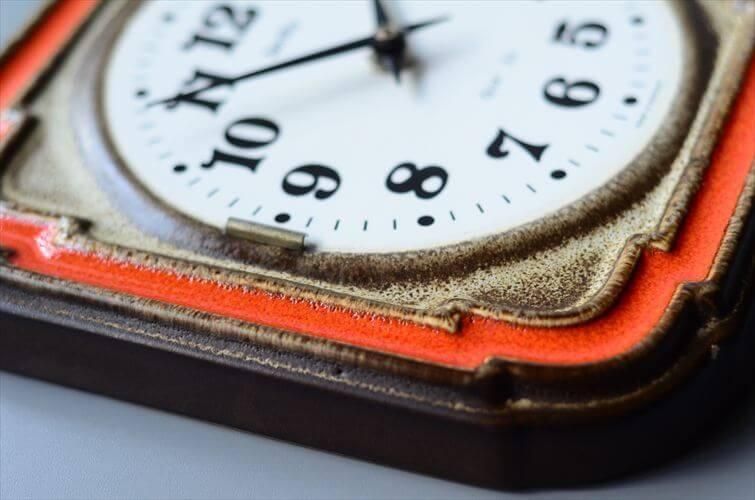 ドイツ製アンティーク壁掛け時計 希少な1970年代作品